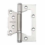 Картинка Петля накладная универсальная без врезки ADDEN BAU 100X75X2.5 BUT SATIN CHROME матовый хром